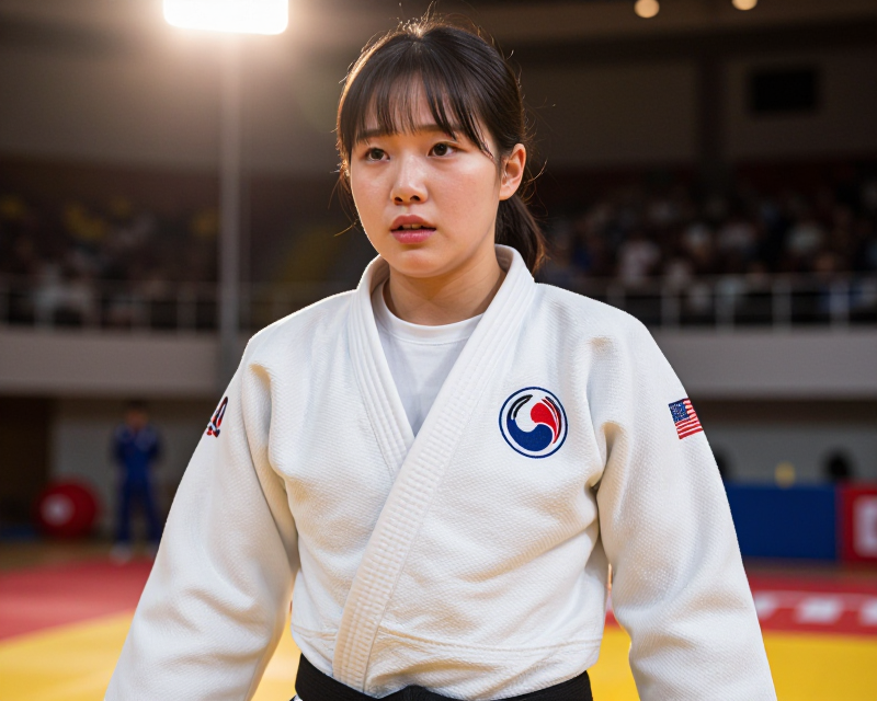 South Korean Judo Victory Atmosphere