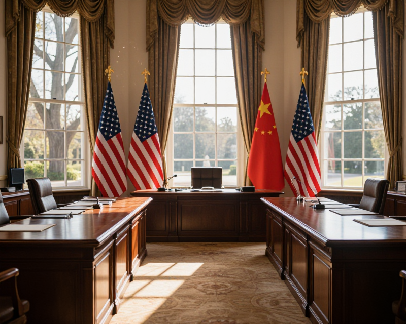 Diplomatic Summit Atmosphere