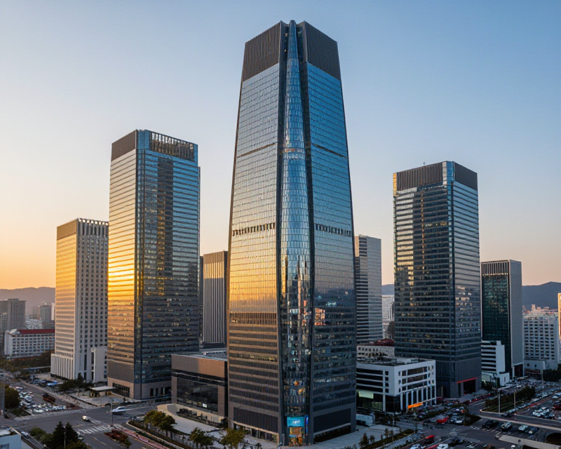 Modern Financial District in Seoul