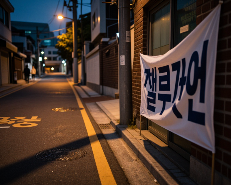 Cinematic protest atmosphere