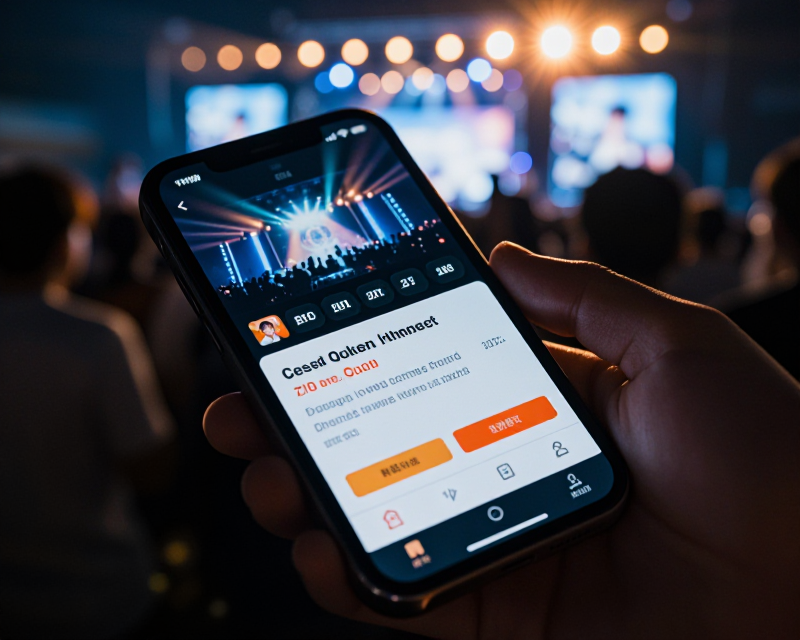 Digital Ticket Scalping Concept