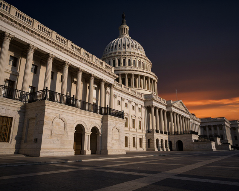US Capitol Twilight Atmosphere