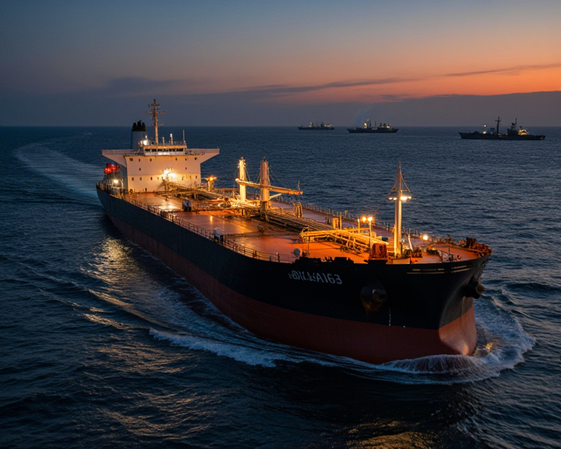 Cinematic Strait of Hormuz Tension