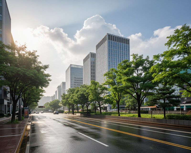South Korean City Weather Atmosphere